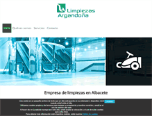 Tablet Screenshot of limpiezasargandona.com